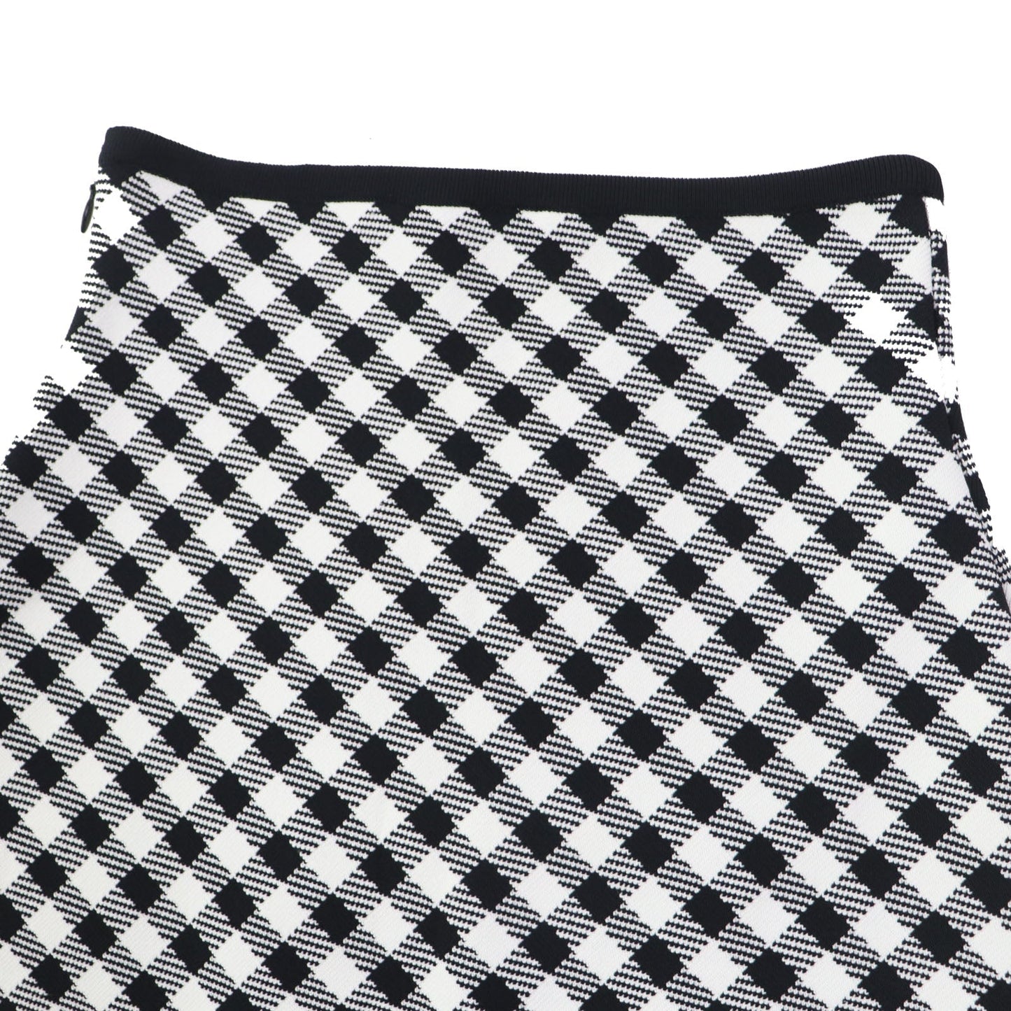 Christian Dior flare skirt 254J18AM514 Main: 84% rayon, 15% nylon, 1% polyurethane Black White Women 38