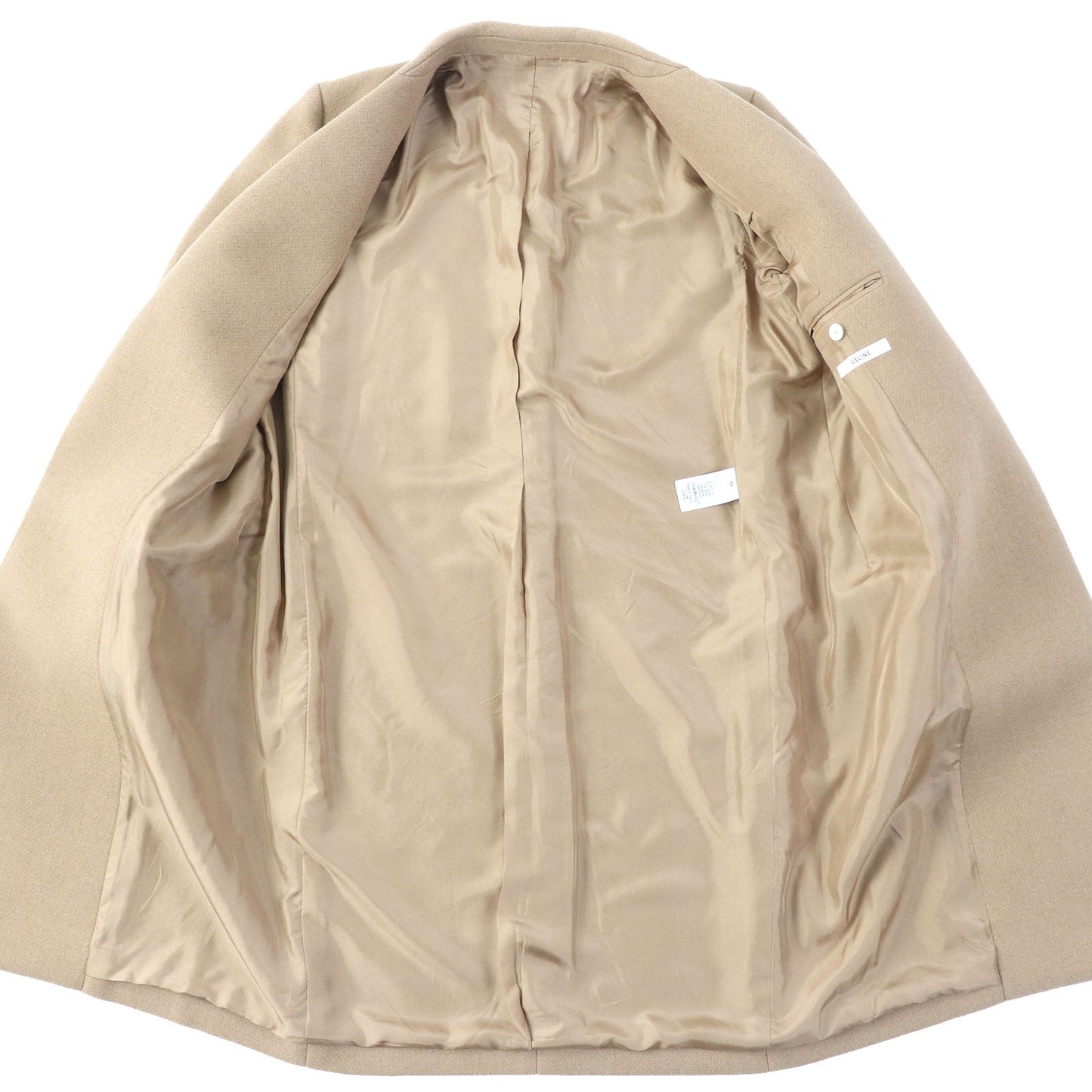 CELINE Chester coat 28H28 Outer: 97% camel, Outer: 3% wool, Lining: 100% silk beige Women 44