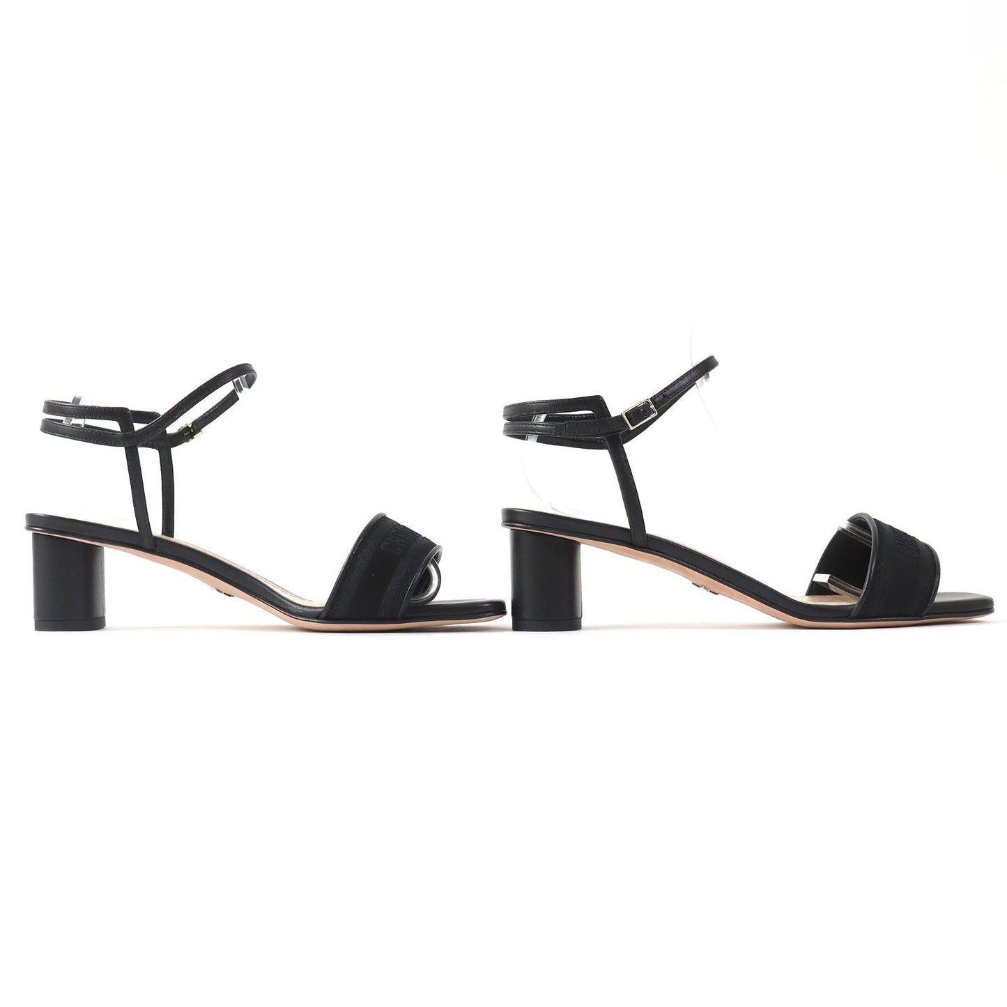 Christian Dior Sandals Main: Satin, lambskin black Dway Women 37 1/2