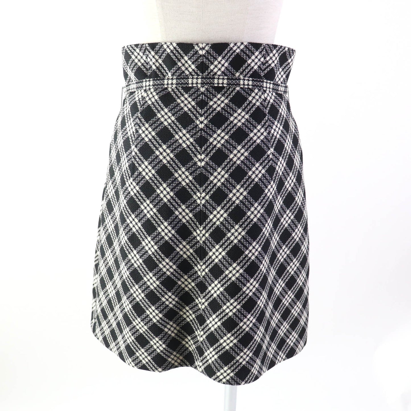 Christian Dior skirt 251J80A1244 Outer: 100% wool, Lining: 100% silk Black White Women 42