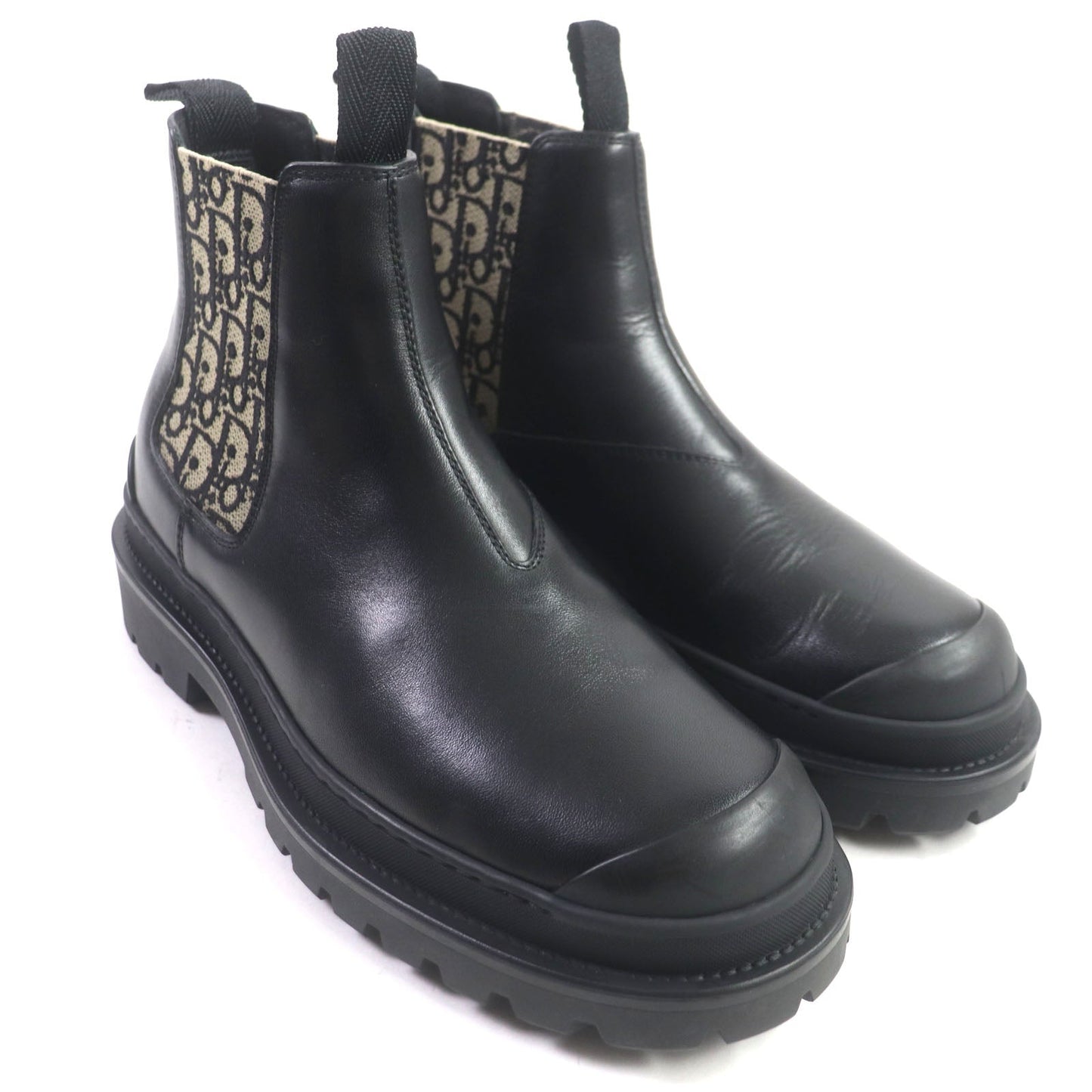 Dior boots Main: Leather Black beige Oblique DIOR EXPLORER Women(Unisex) 39