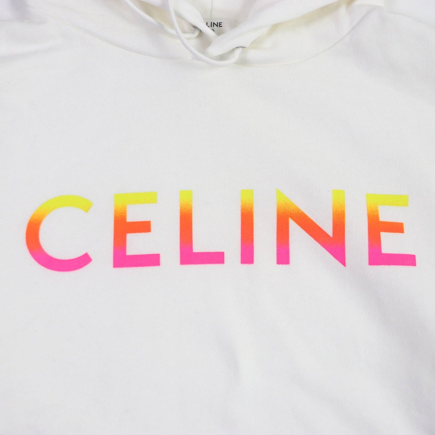 CELINE Hoodie 2Y753670Q Main: 100% cotton, part: 96% cotton, part: 4% polyurethane white mens XL