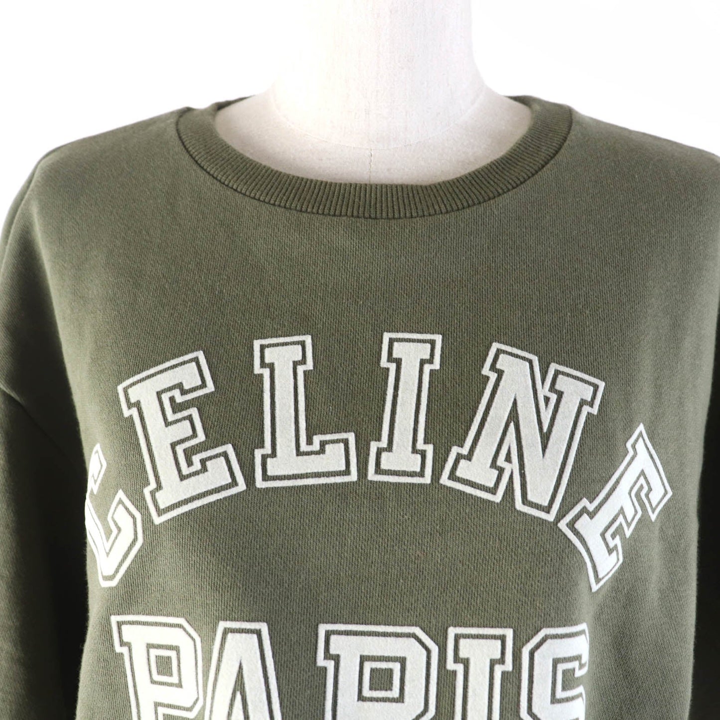 CELINE sweat 2Y19A670Q Main: 100% cotton khaki Women XS