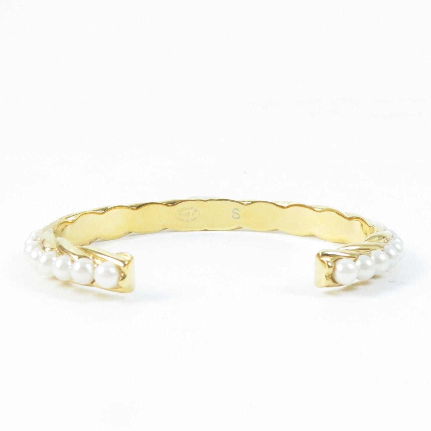 CHANEL Bangle B23 A Gold Plated, Faux Pearl gold Women S