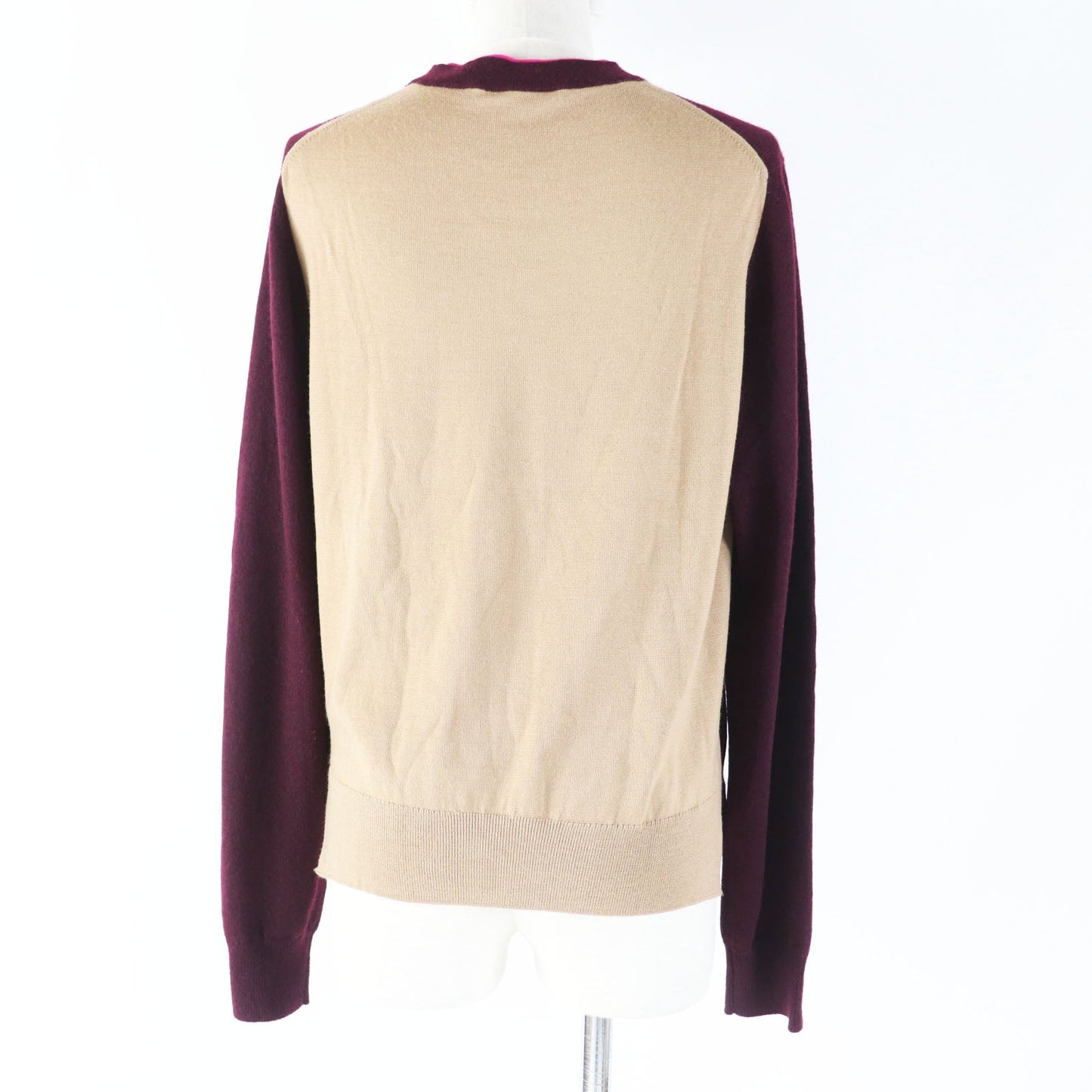 CELINE knit Main: 63% cashmere, Main: 37% wool Bordeaux Pink Phoebe Philo Women M