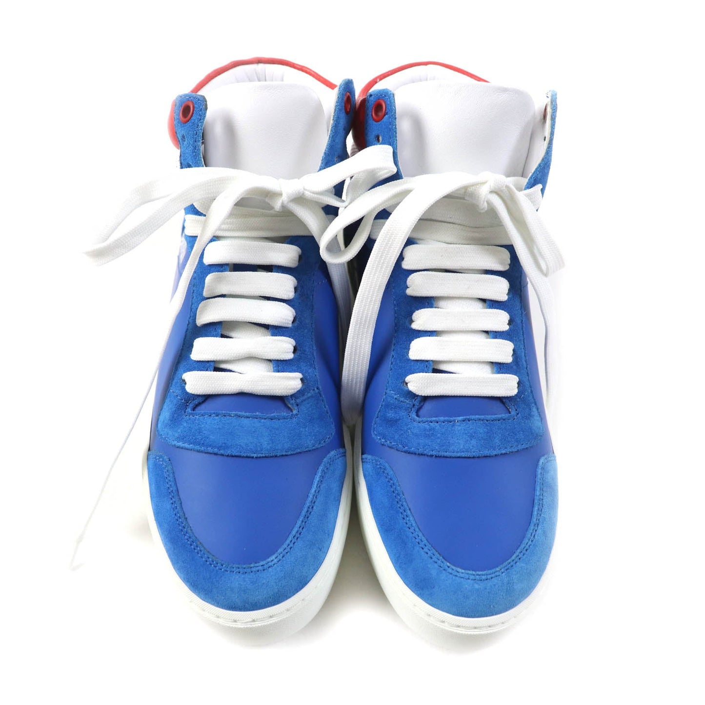 BURBERRY High cut sneakers Main: Leather, Part: Suede leather BRIGHT SKY BLUE Women 37
