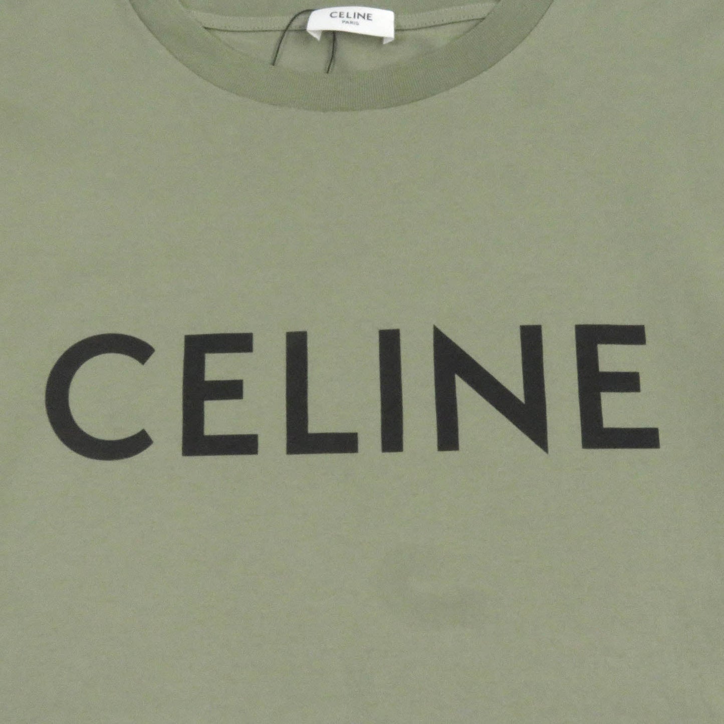 CELINE Short sleeve T-shirt 2X681671Q Main: 100% cotton khaki mens S