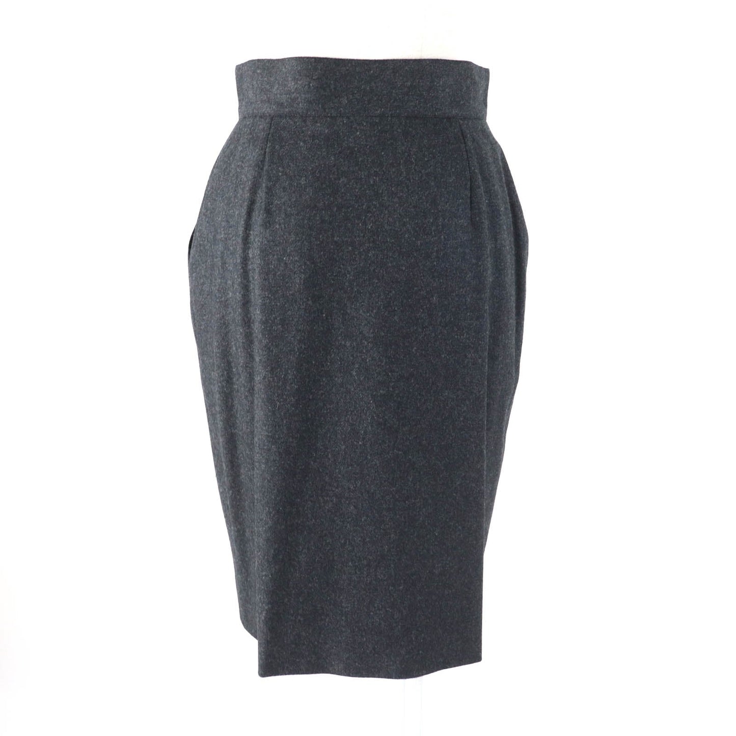 CHANEL Tight Skirt 60PA19229 Outer: 100% wool, Lining: 100% silk Charcoal gray Women 38