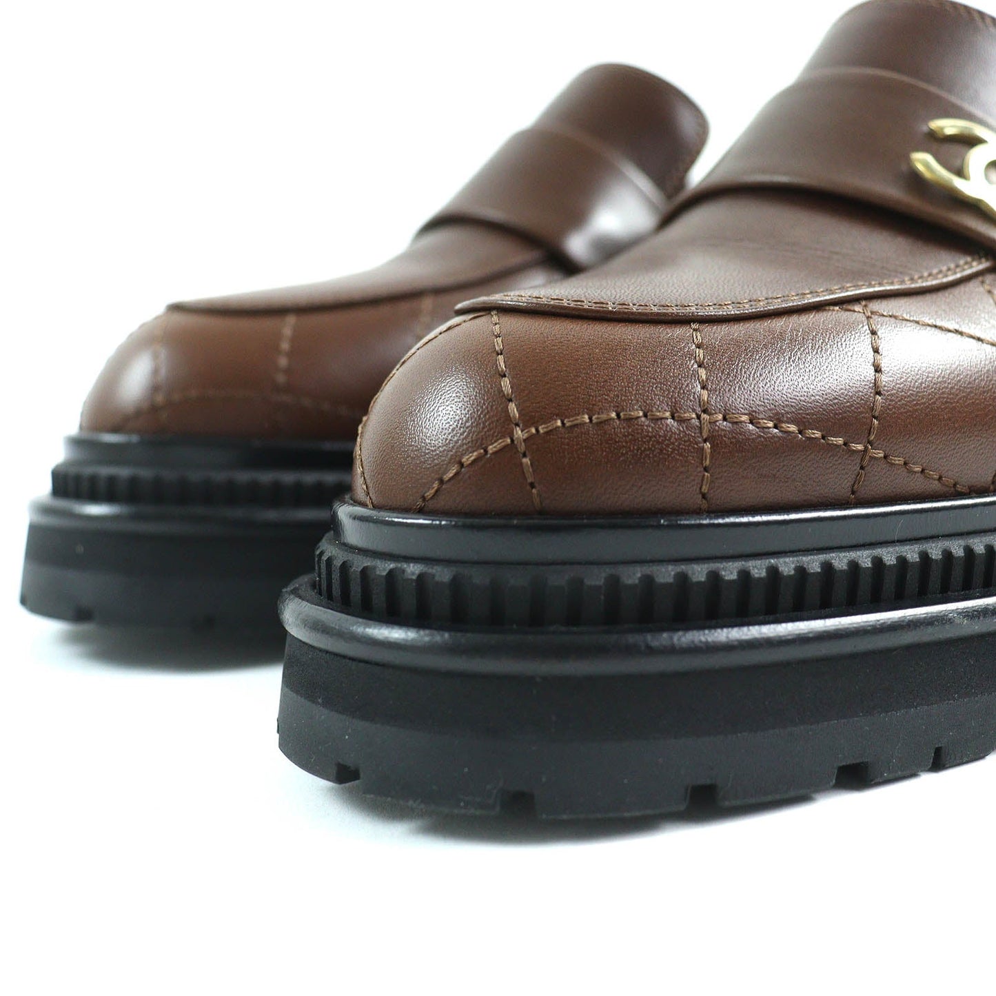CHANEL loafers 23A G45074 Main: Leather Brown black Women 38