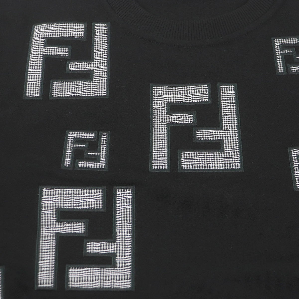 FENDI sweat FY0178 Main: 100% cotton, Part: 97% cotton, Part: 3% polyurethane, Part: 100% cotton, Part: 100% polyester black mens S