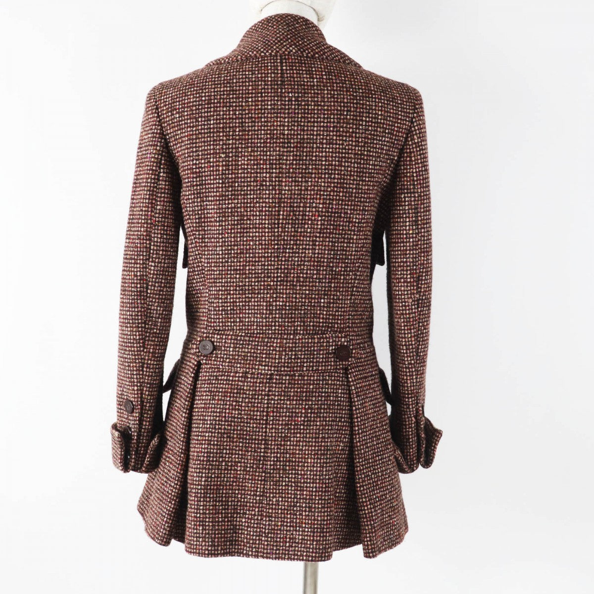 CHANEL Jacket 01A P18117 Main: 88% wool, Main: 12% silk, Lining: 100% silk Brown type Women 36