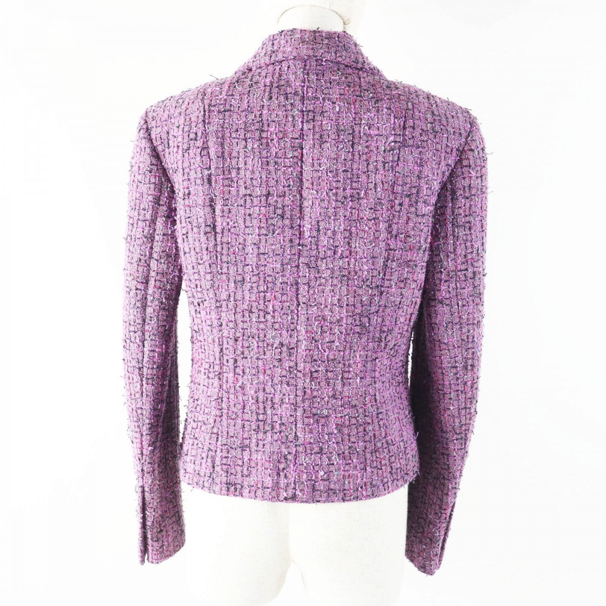 CHANEL Jacket 22P P72383 Main: 48% acrylic, Main: 27% polyester, Main: 16% cotton, Main: 9% polyamide (nylon), Lining: 100% silk purple Women 36