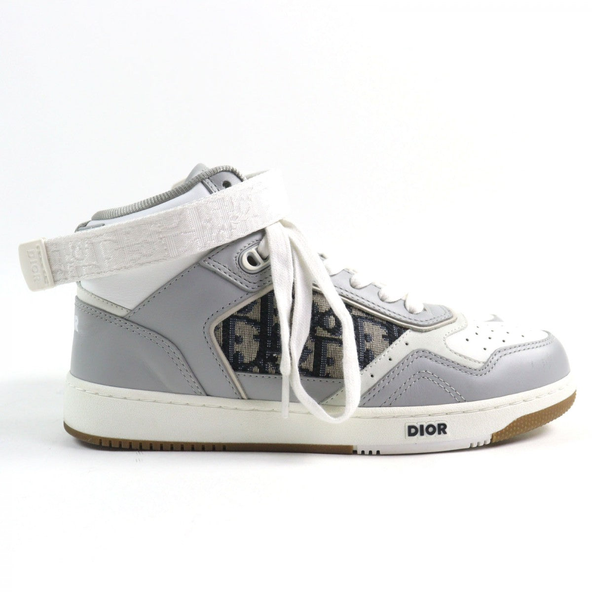 Dior HOMME sneakers 3SH132ZIR Main: Leather Gray white B27 LT CALF OBLIQUE JAC mens 39