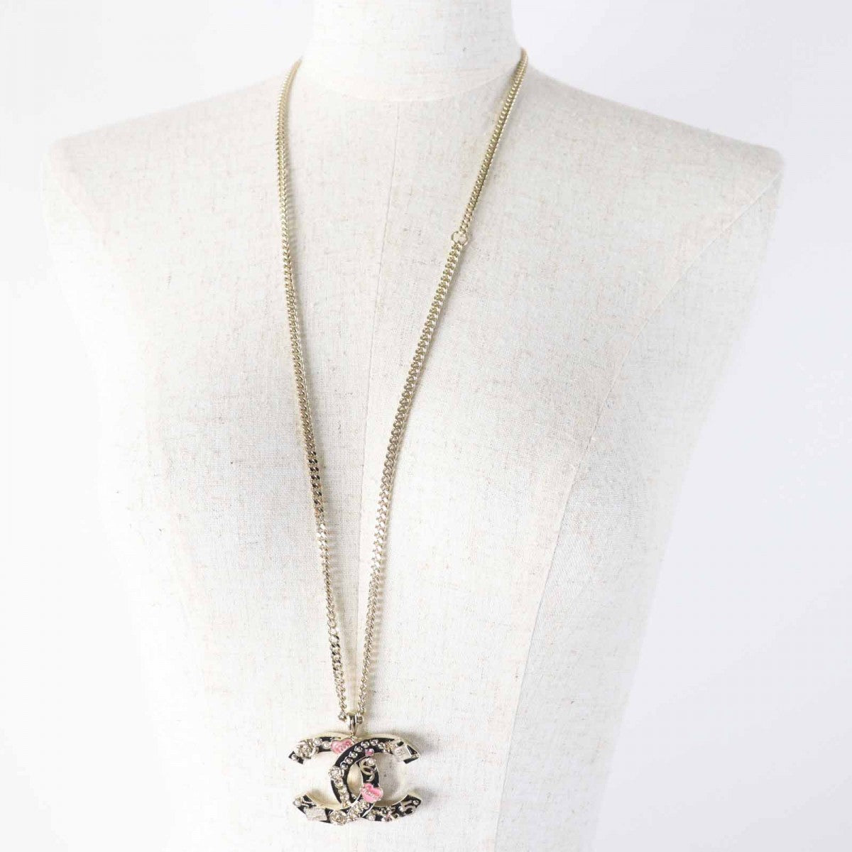 CHANEL Necklace B24P ABD325 metal multicolor Icon Necklace COCO Mark Heart Perfume Camellia Women