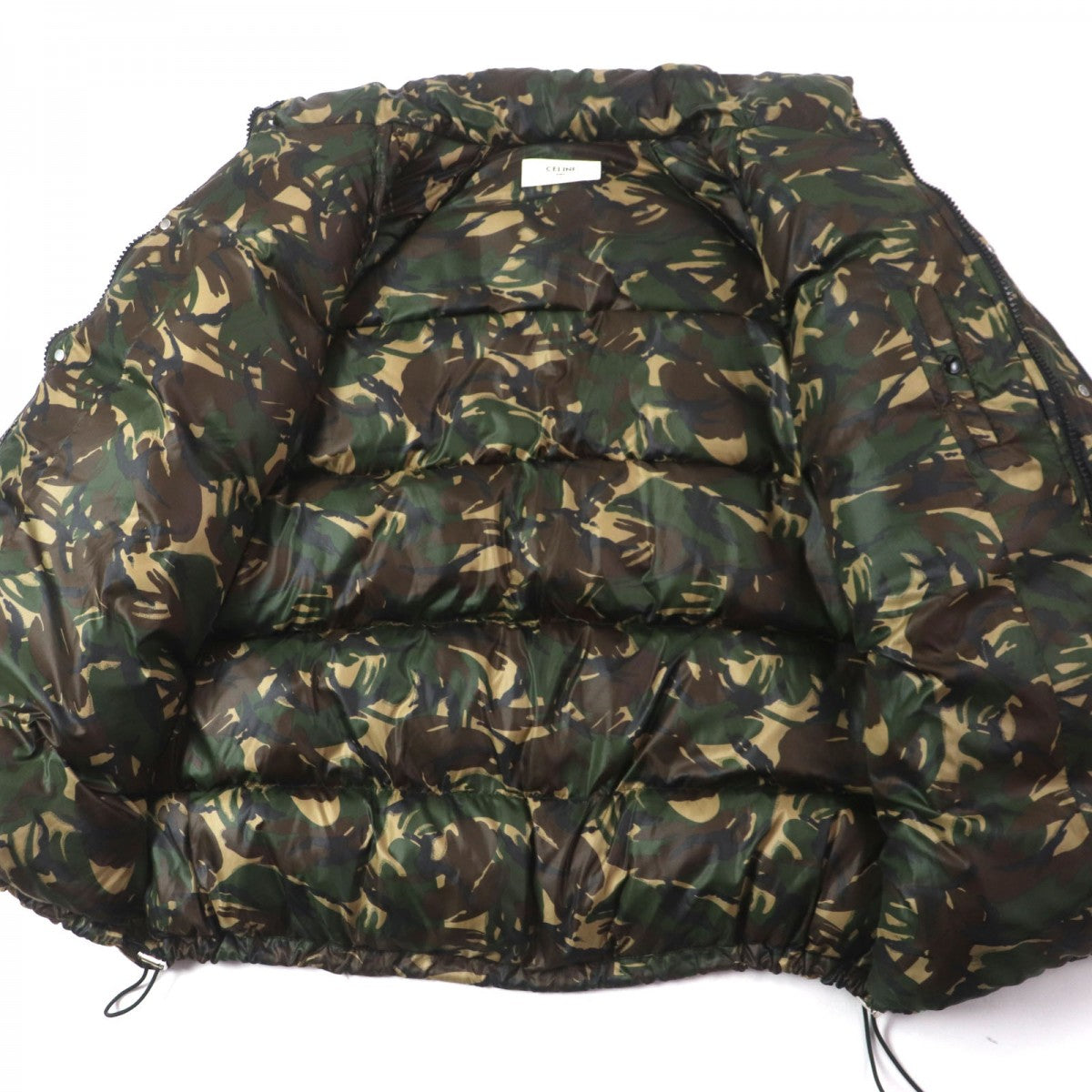 CELINE Jacket 2W4300610 Outer: 100% nylon, Lining: 100% nylon, Part: 100% polyester, Filling: 100% polyester Green Brown Multi mens 54