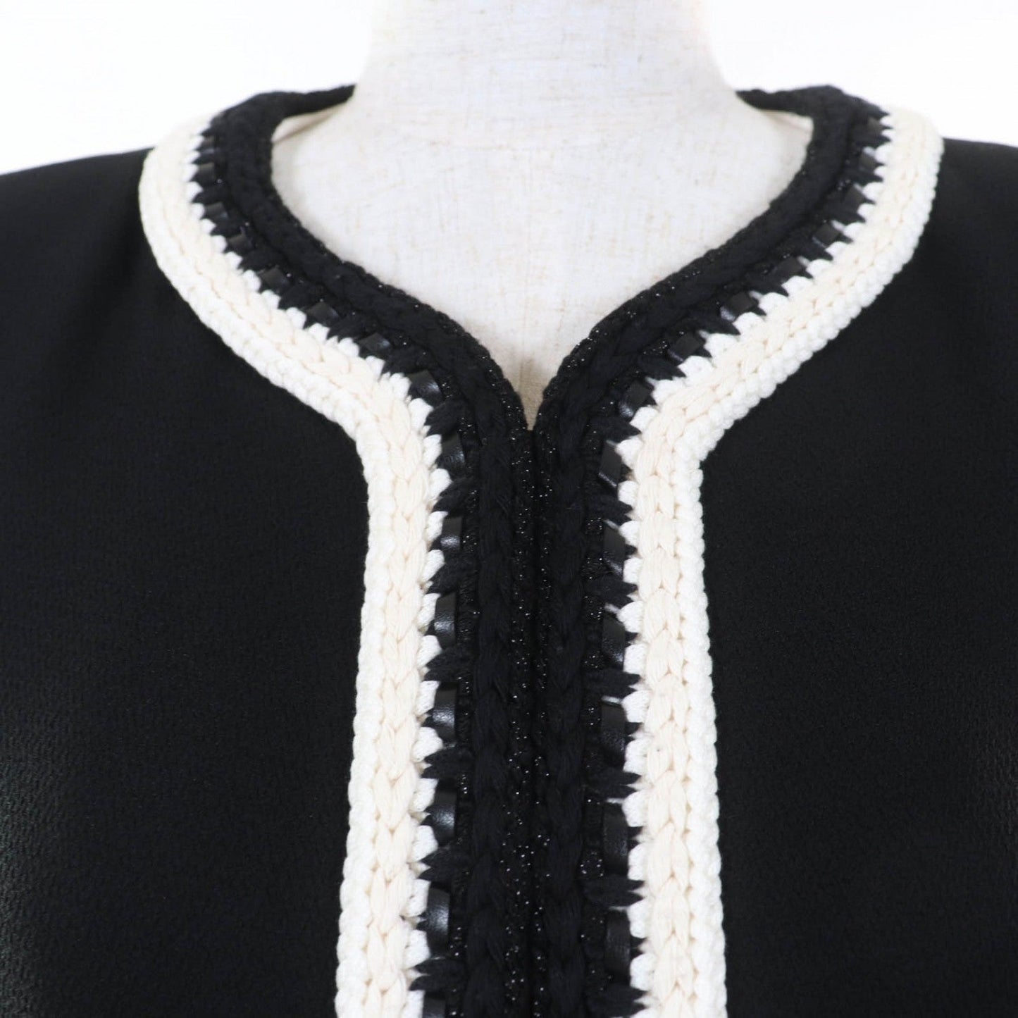 CHANEL Jacket 22C P71865V63363 silk black 36