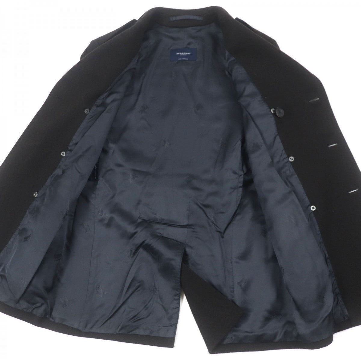 BURBERRY LONDON Double chester coat Outer: 100% wool, Lining: rayon Dark brown mens 50