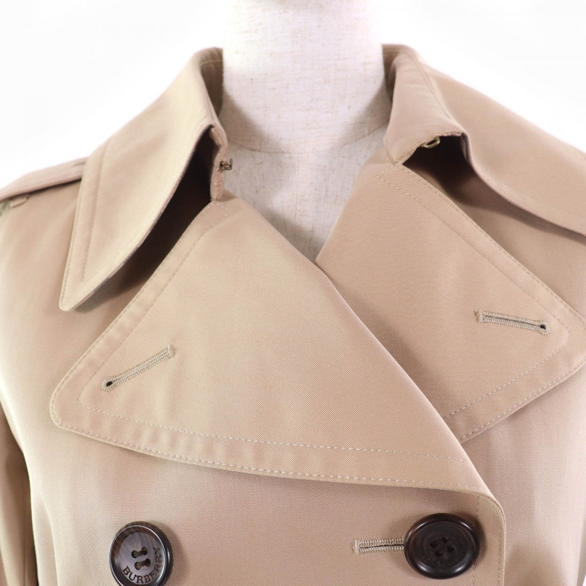 BURBERRY LONDON trench coat cotton beige 38