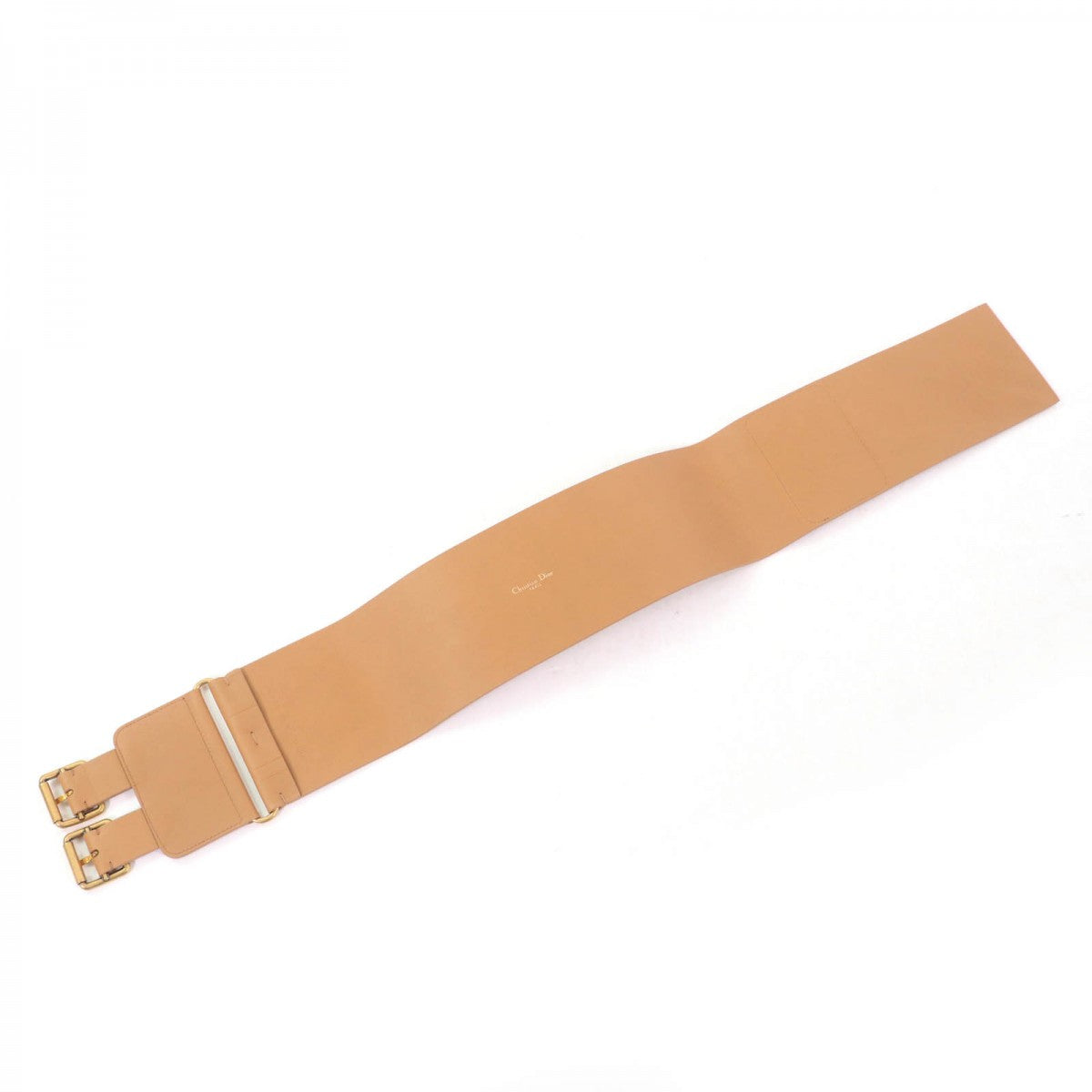Christian Dior belt B0098CMIV leather Brown D-WAIST Maxi