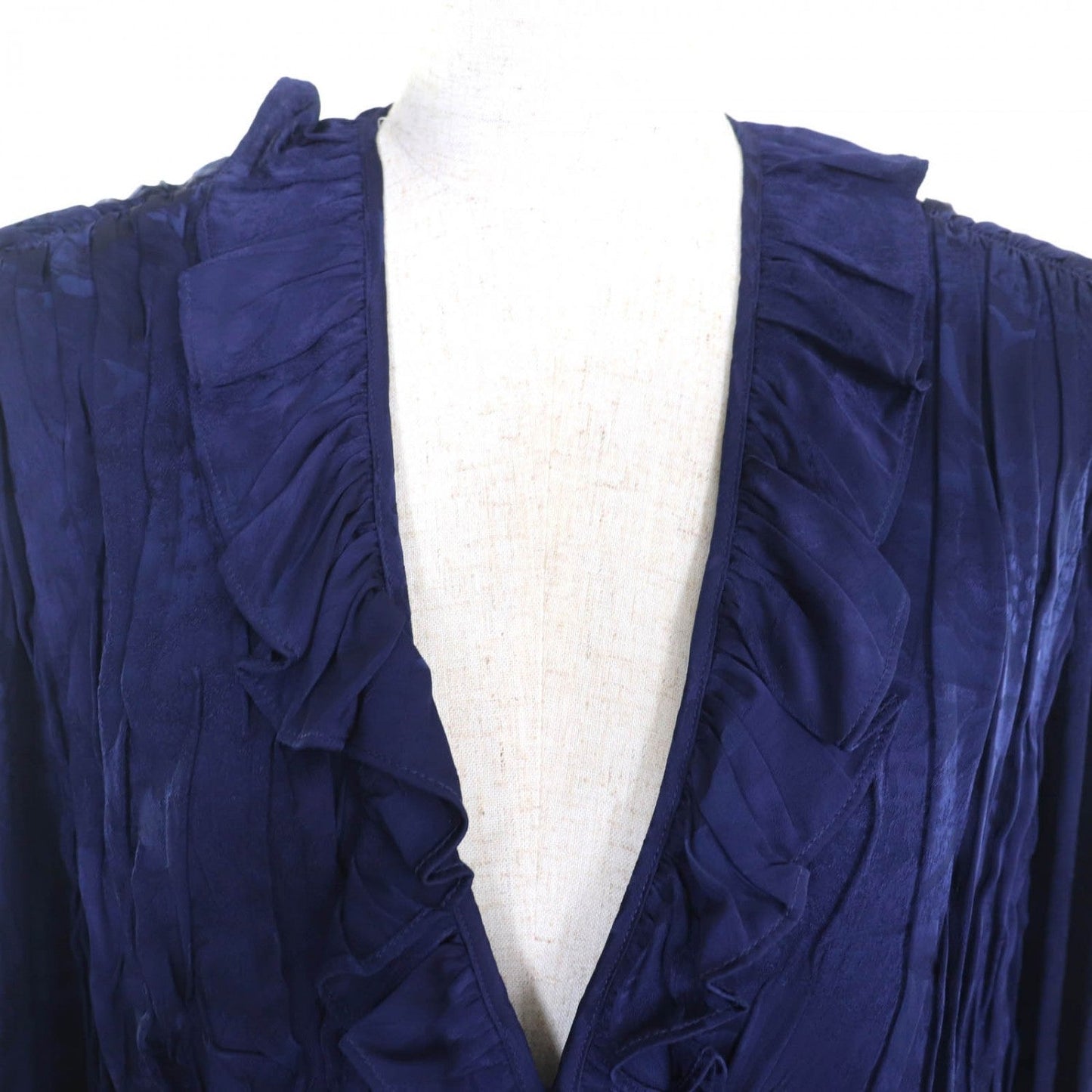 BALENCIAGA one piece 663002 Rayon Navy 36