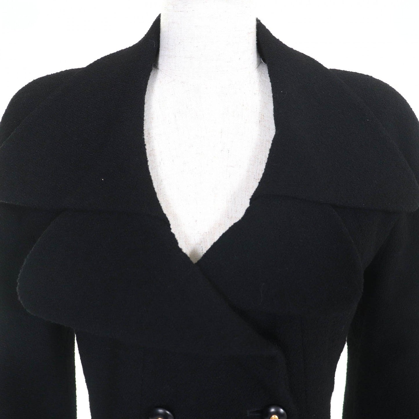 CHANEL setup 95A P05816 wool black 38