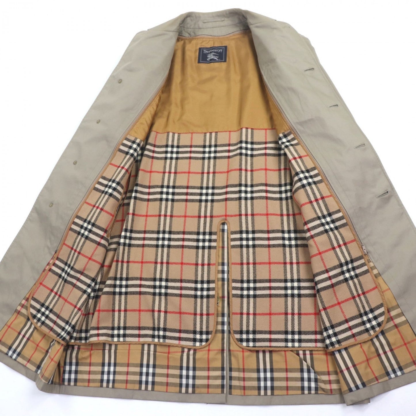 BURBERRY Stainless collar coat cotton khaki L