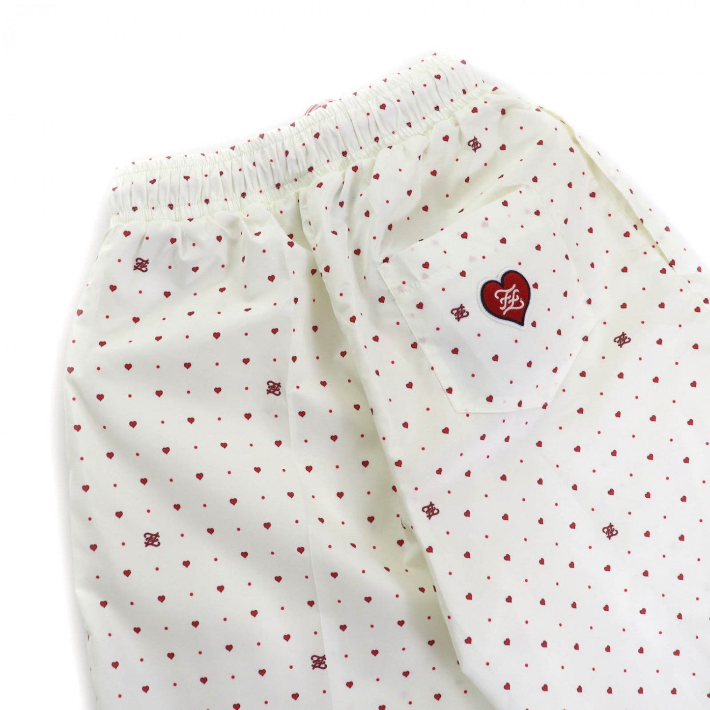 FENDI Shorts FAB259 polyester Ivory Red S