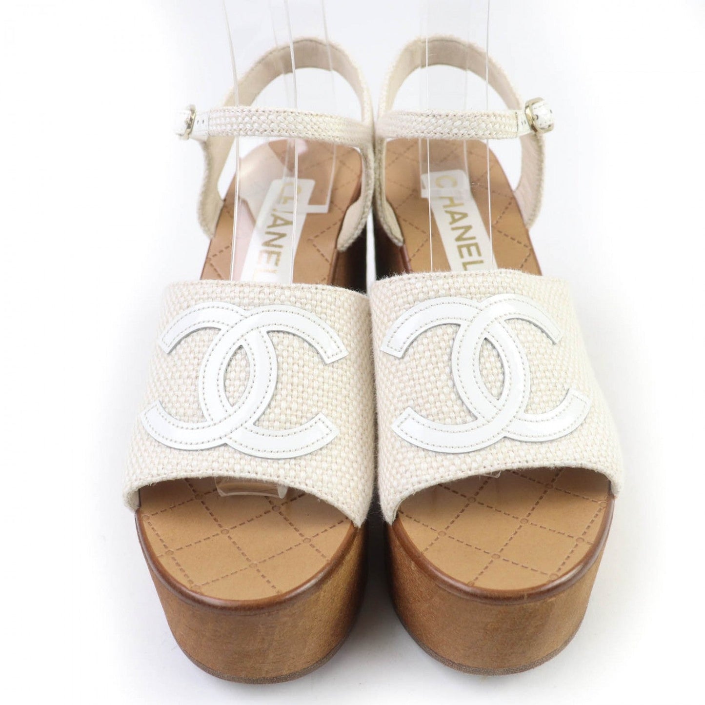 CHANEL Sandals 24P G45555 ã¼ Ivory 38