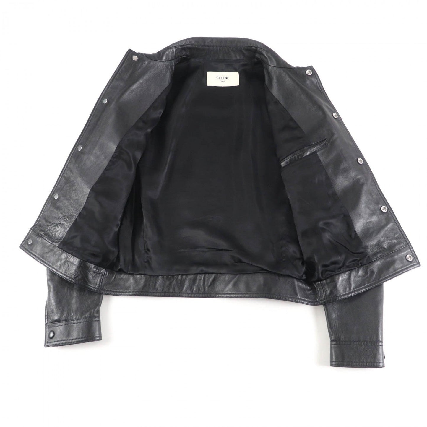 CELINE Jacket 2F017291D lambskin black 44