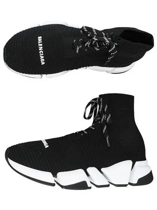 Luxury Balenciaga Trending 2025 Speed 2.0 Lace-Up High-Top Sneakers Black