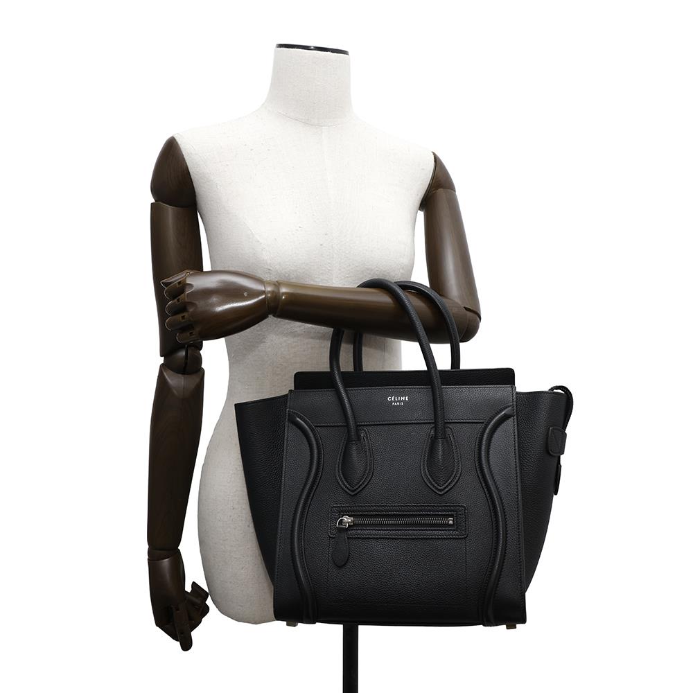 CELINE Luggage shopper Black189793 Leather Size micro