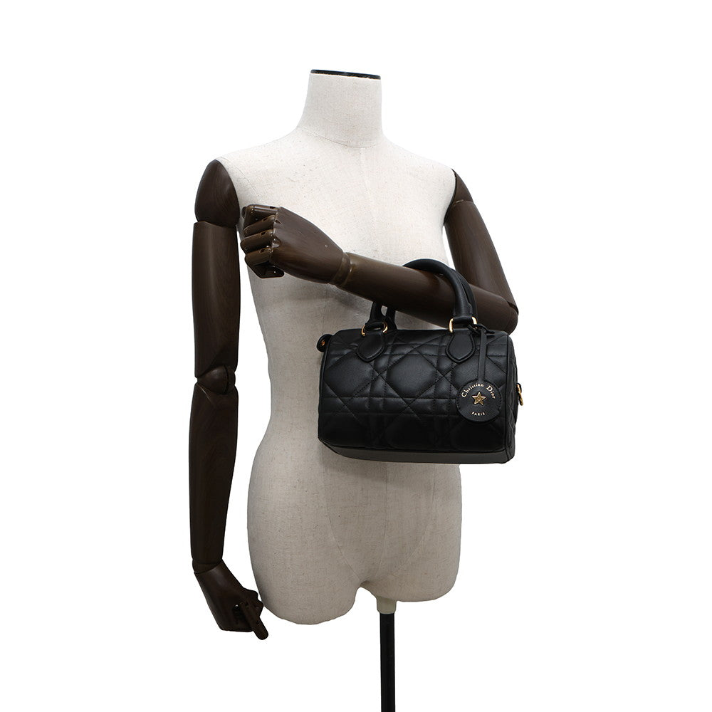 Dior Macrocannage Dior Groove 20 Bag BlackM1364UBOL_M900 Calf Leather Size Small
