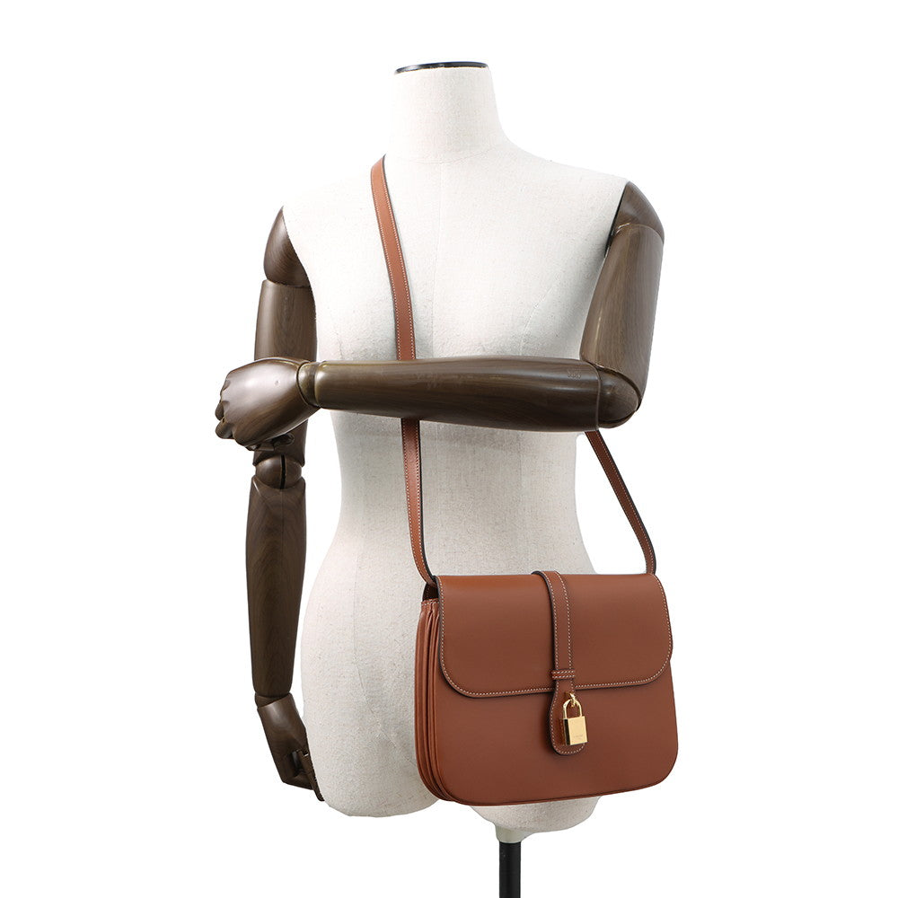CELINE Shoulder Bag Taboo Brown196583 Calf Leather Size Medium