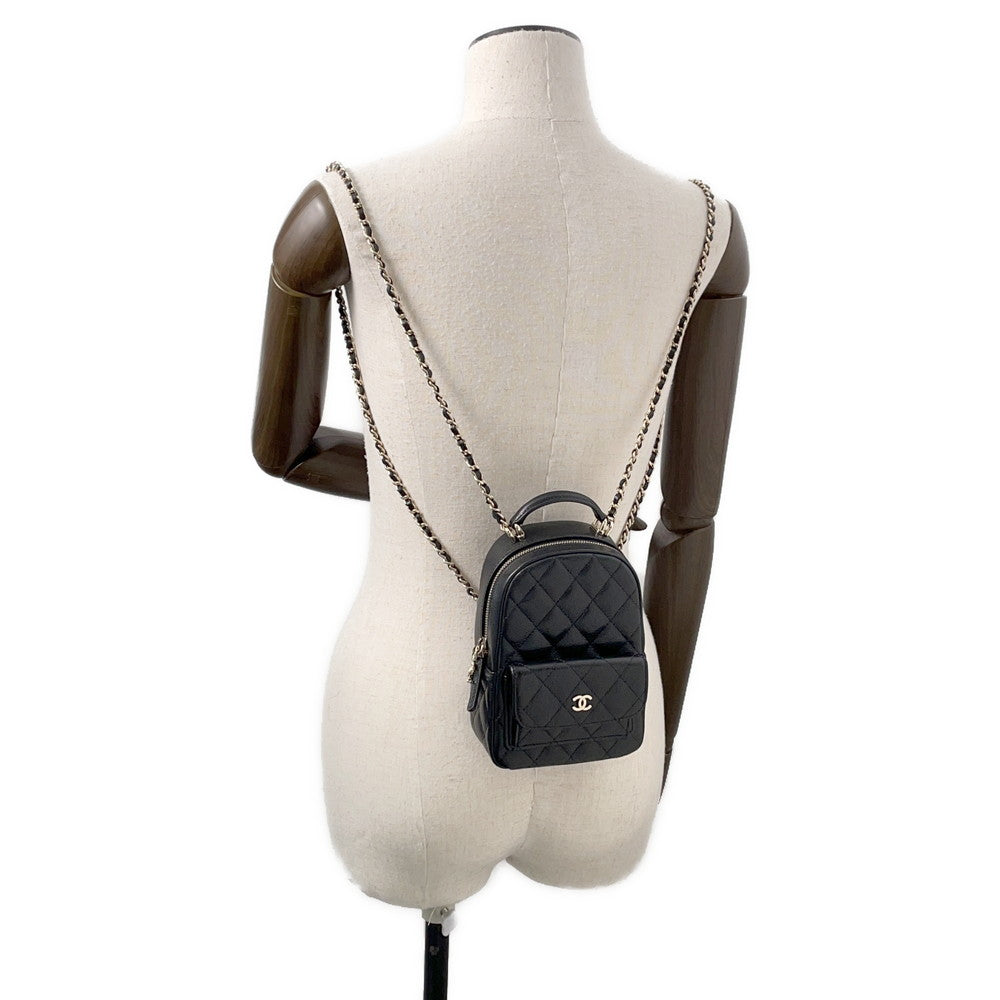 CHANEL Matelasse Timeless Classics Backpack BlackAP3753 Caviar Leather Size Mini