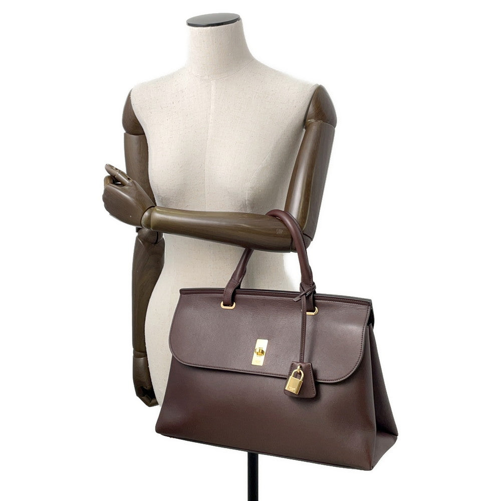 CELINE Occur 16 (Case) Soft Handbag Hickory120443GIM.19IK Leather Size Medium
