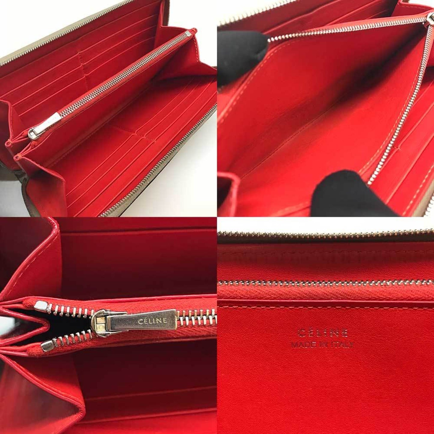 Luxury CELINE Zip Around Wallet