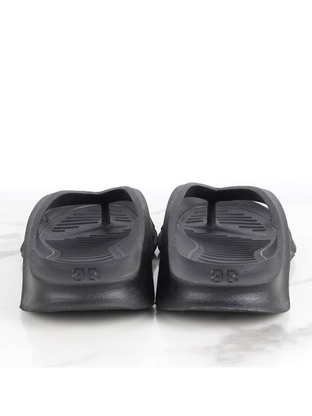 Luxury Balenciaga Trending 2025 Flip flop slippers black 36 230