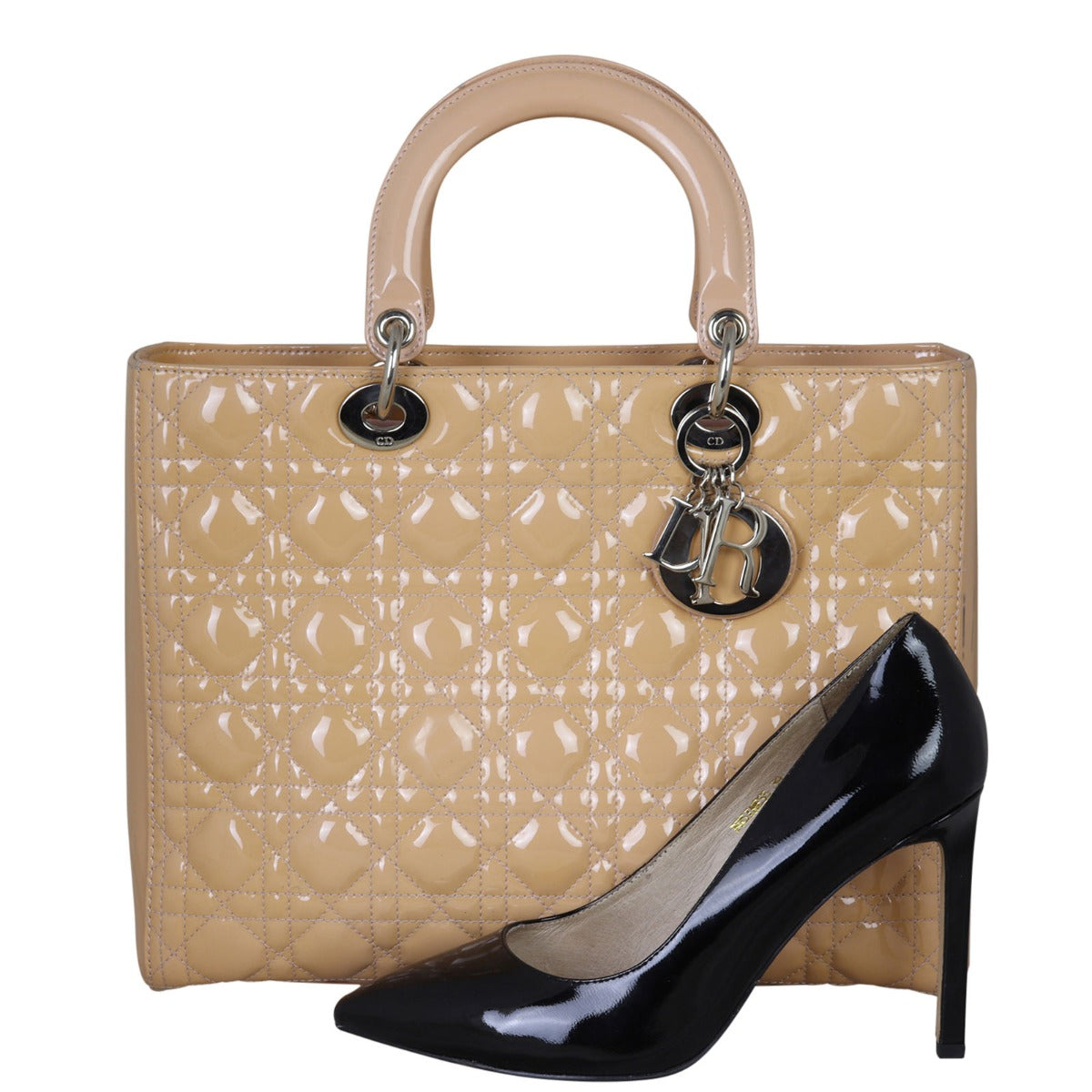 Dior Lady Dior Large Patent