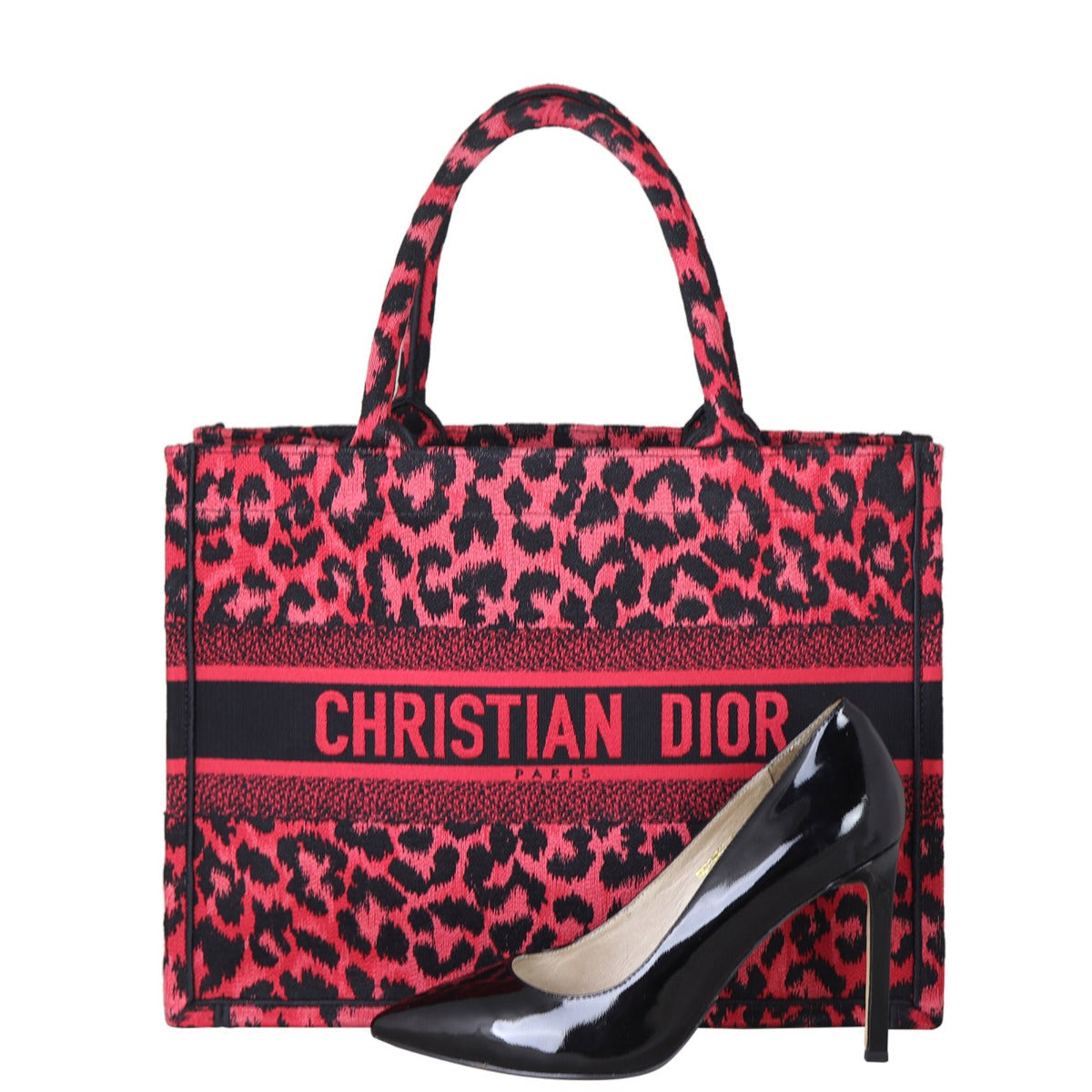 Dior Book Tote Medium Leopard