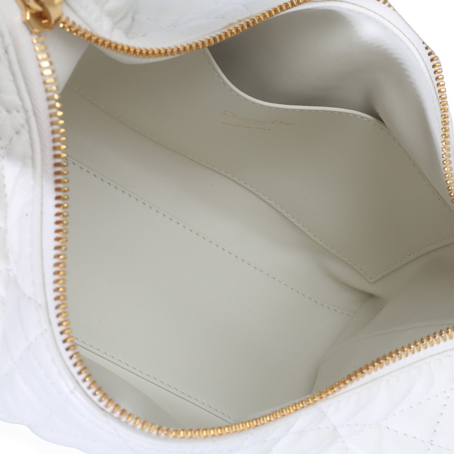 Dior Latte Lambskin Macrocannage Medium D-Dream Bag