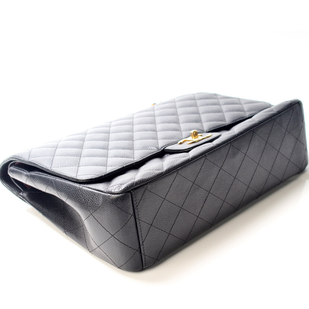 Chanel Classic Flap Maxi Caviar 15M Bag