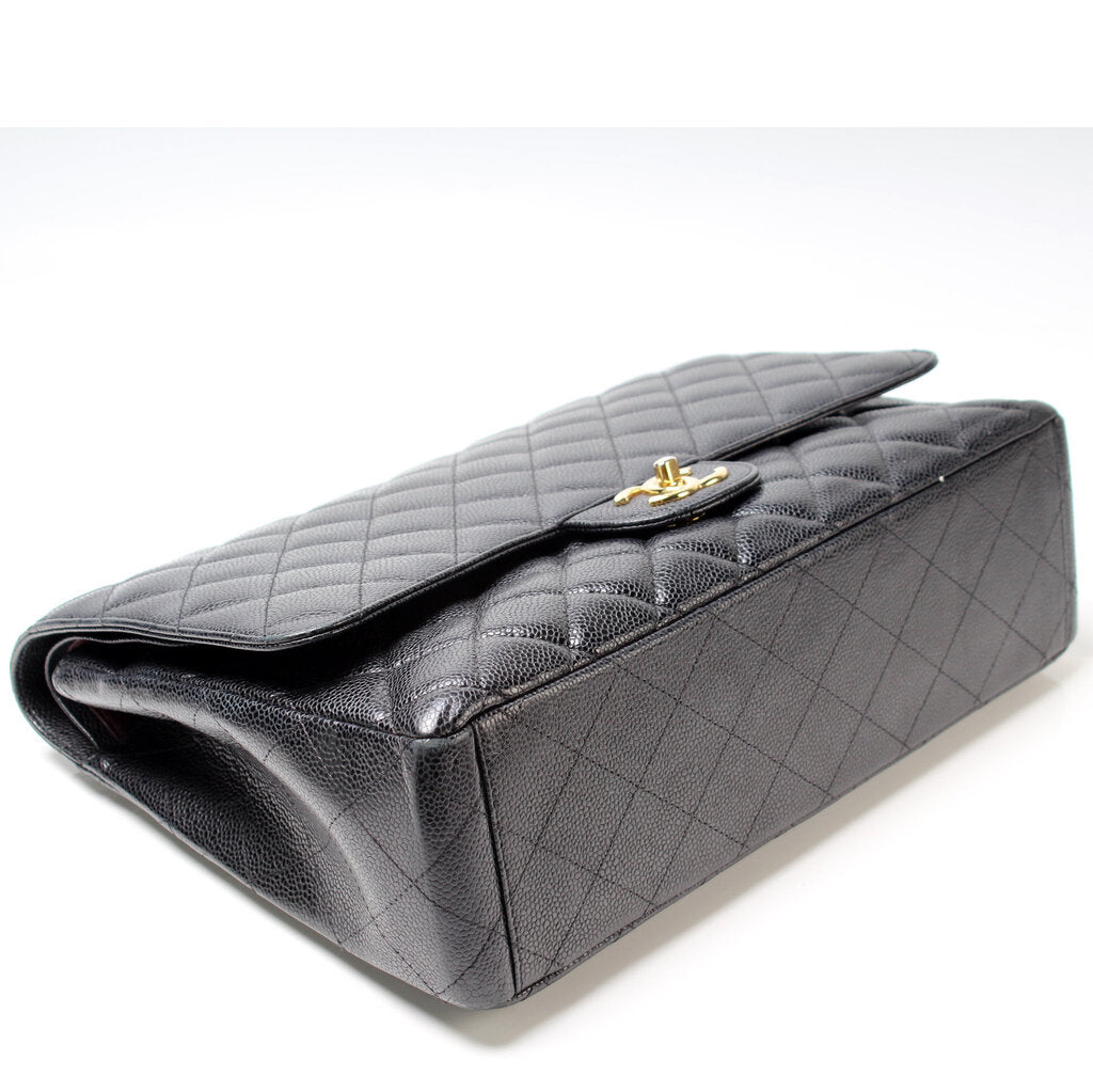 Chanel Classic Flap Maxi Caviar 14-16M Bag