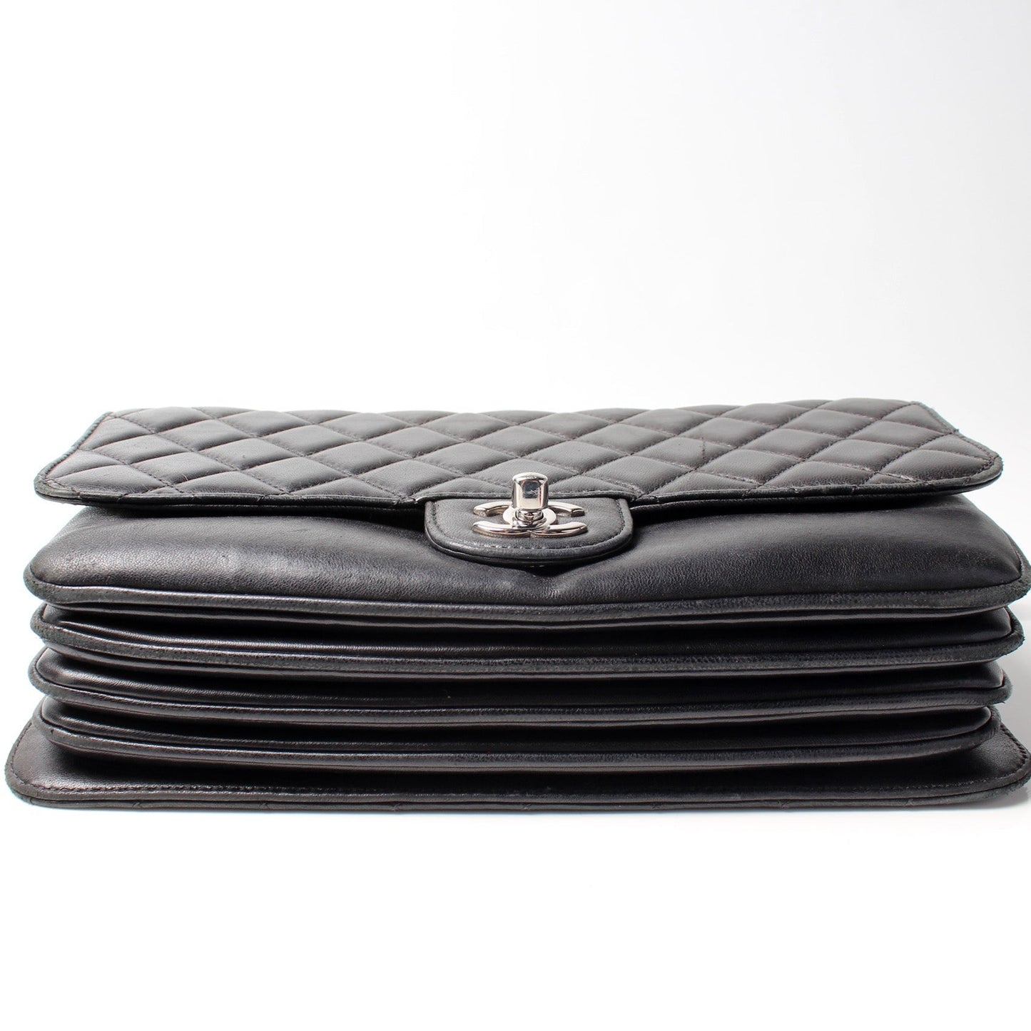 Chanel 4 Accordian Flap Lambskin 16M Bag