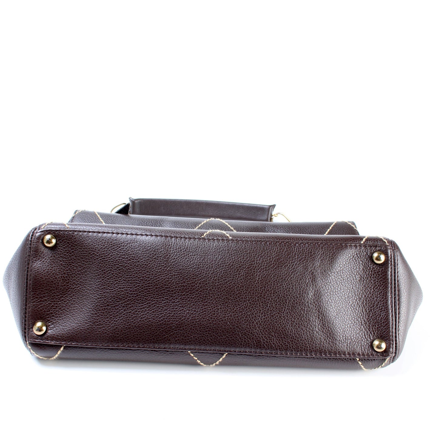 Chanel Surpique Vintage Leather Flap Bag