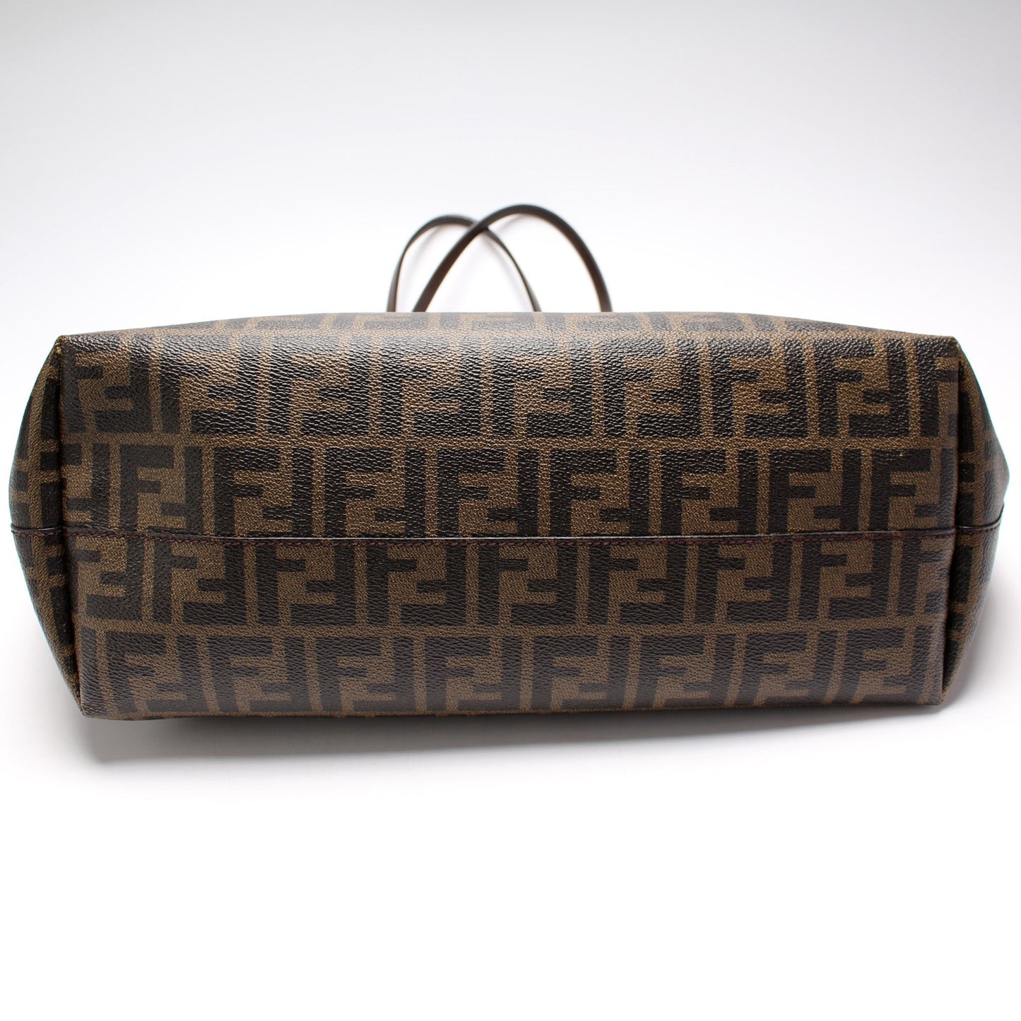 Fendi 8BH185 Coated Zucca Zip Tote Bag