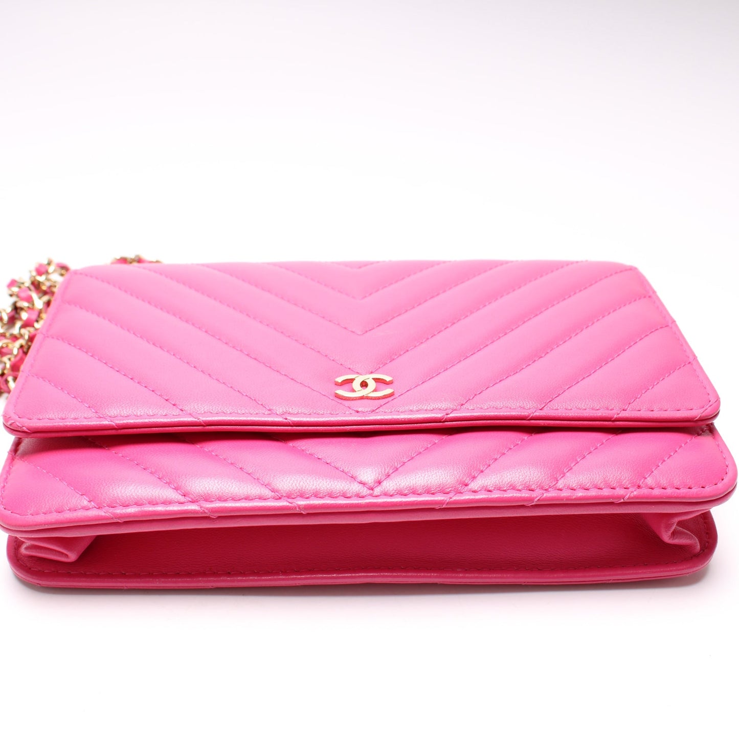 Chanel WOC Chevron Quilted Lambskin Bag