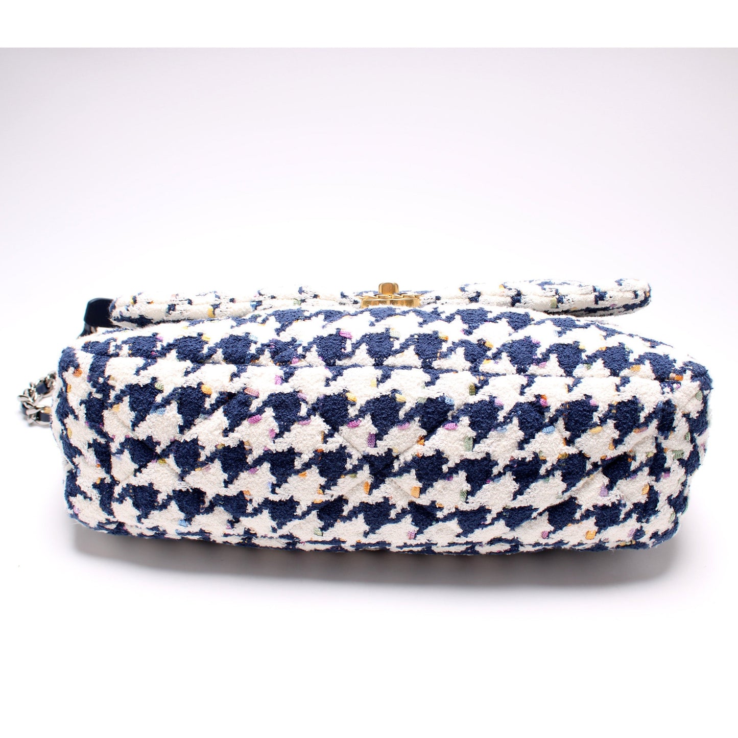 Chanel Tweed Houndstooth 19 Maxi Flap Bag