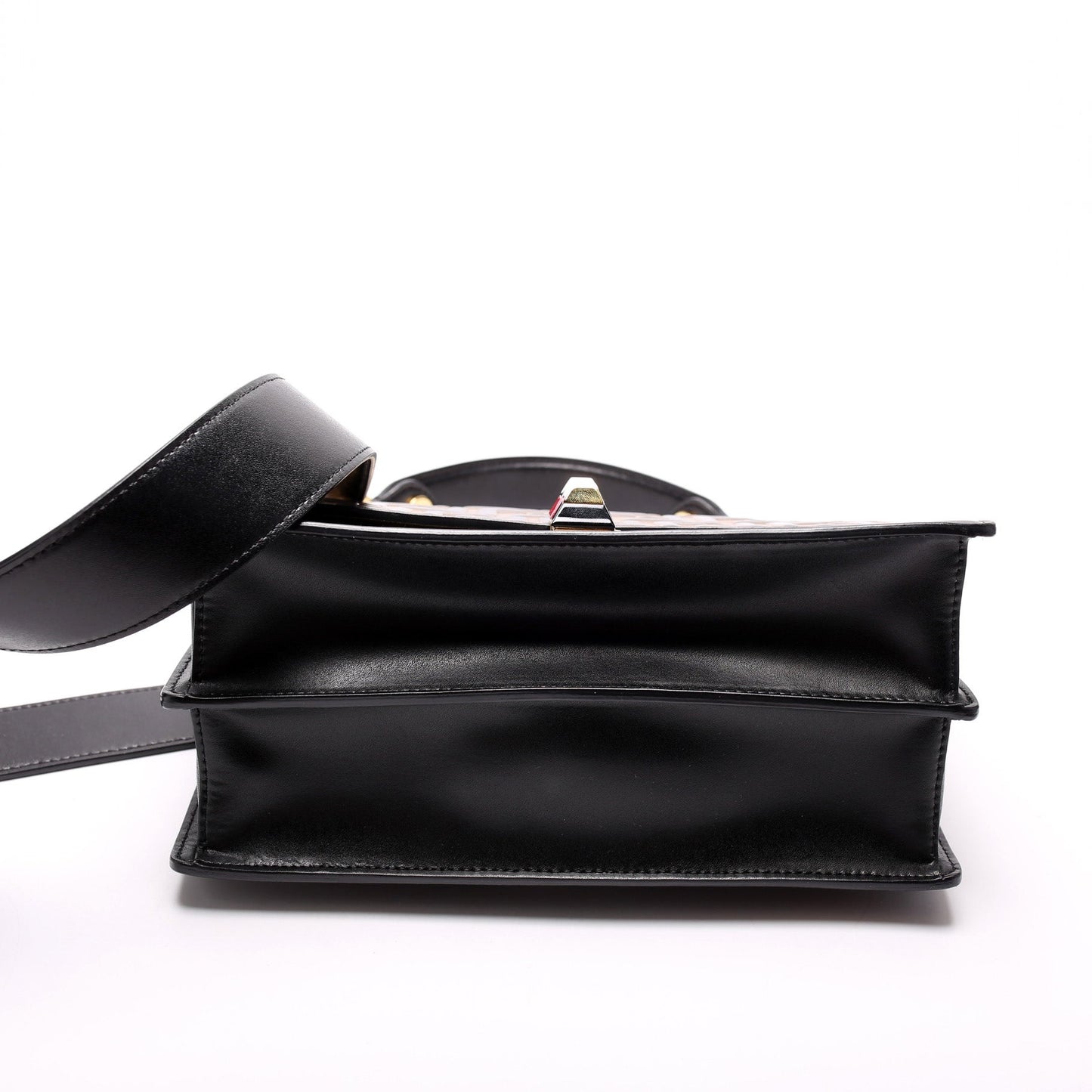 Fendi 8BT283 Kan I FF Leather Shoulder Bag