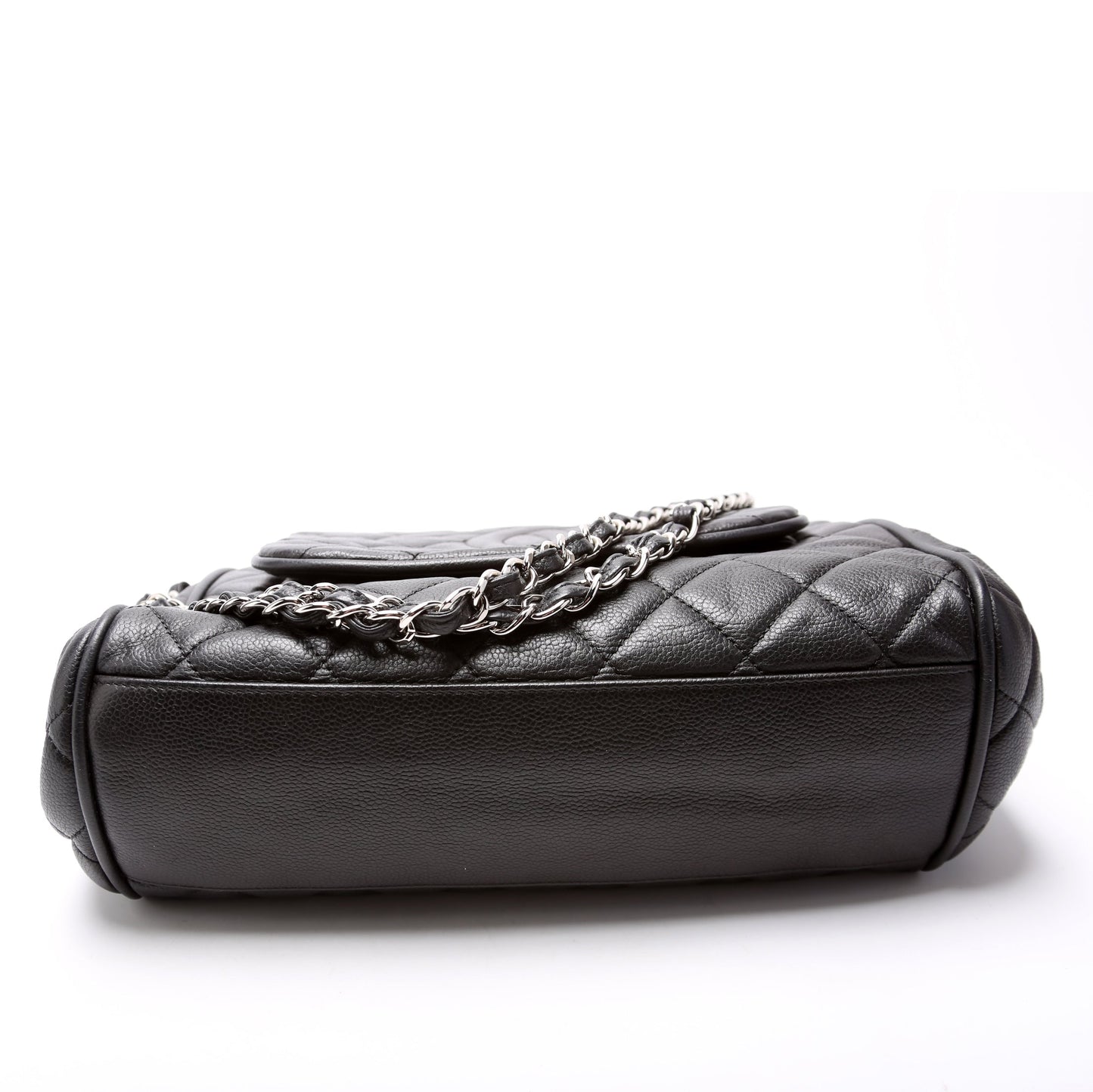 Chanel Timeless CC Accordion Flap Quilted Caviar 15M Bag