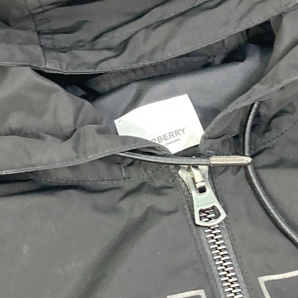 BURBERRY Jacket Nylon black Outer Apparel Long Sleeve Tops Check Inside hoodie logo mens âk